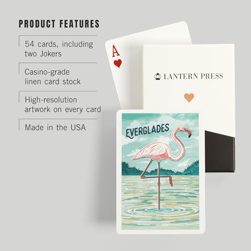 Baraja de Póker Everglades Florida Flamingo 52 Cartas miniatura 3