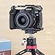 LEFTFOTO Kamerakäfig für Canon R8 – Kameraschutzrahmen für EOS R8 mit Arca-Basis, Kaltschuh, Gurtschlitz, 0,6 cm Schraubenlöcher, Kompatibilität mit DJI RS Stabilisator, für Vlog-Videoaufnahmen