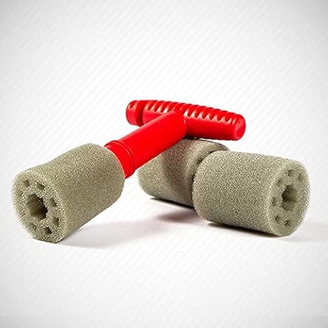 CuisinSmart Car Wheel Detailing Brush Washing Embedded Steel Ring Screw Cleaning Brush With Handle Lug Nut Wheel Cleaning Tool Set Blister Cover