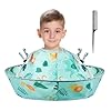 Lictin Haircut Capes Umbrella for Kids – Hair Cutting Haircut Cape Kids Waterproof Foldable Adjustment, Hairdressing Umbrella Cape Apron with 1PCS Black Comb