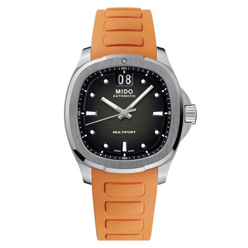 Image of MIDO Multifort TV Big Date - Swiss Automatic Watch for Men - 40mm Case with Transparent Caseback