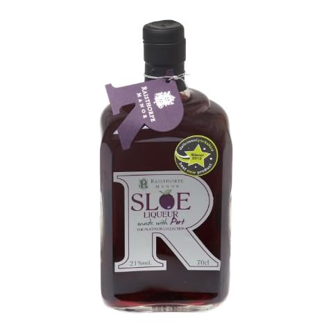 Raisthorpe Manor Sloe Liqueur with Port "The Platinum Collection" 70cl Bottle Cover