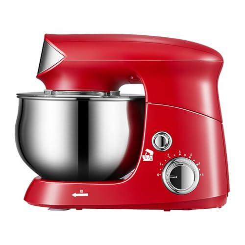 TDSYOCG Multi Functional Kitchen Electric Mixer, Professional Electric Stand Mixer With Bowl, Beater, Dough Hook, Whisk, Mixers,6-Speed Adjustable for Kitchen Baking Cake Egg Cream Comes