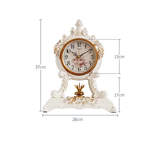 Reloj de mesa retro nórdico JFDBGU de diseño europeo moderno para salón 3