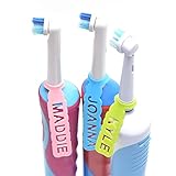 Personalized Labels for toothbrushes. Pack of 2 Markers. Custom Name Tags for Toothbrush....