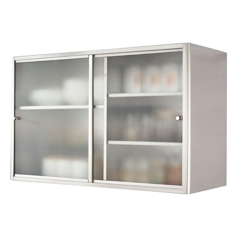 Armoire murale en acier inoxydable idéale pour l'organisation du garage et du bureau