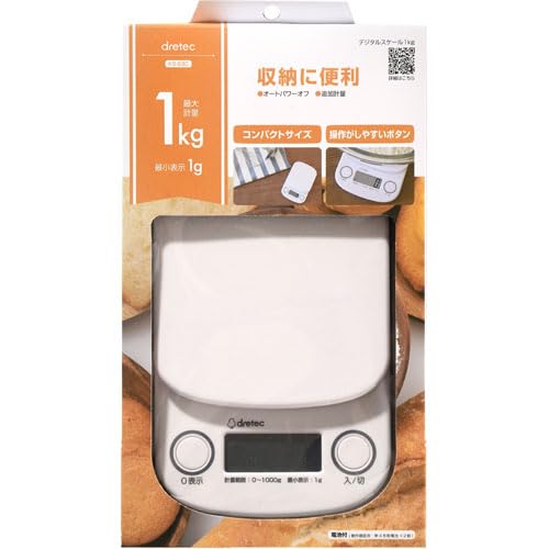 Amazon｜ドリテック デジタルスケール KS-630 1kg ホワイト｜デジタル