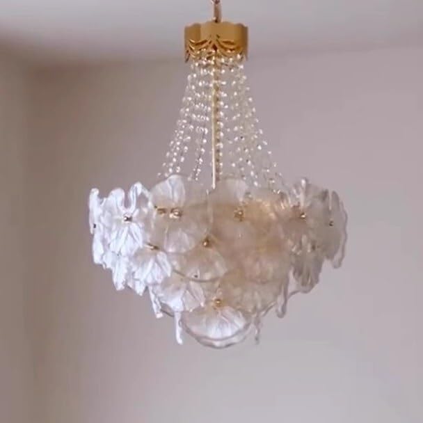 Suspension en cristal classique luminaire de salon chic et moderne
