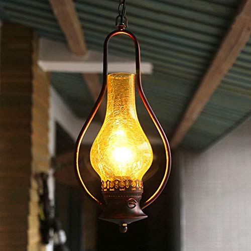 Lampe à kérosène en fer lustre classique pour intérieur et balcon