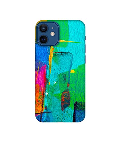 Image of Amazon Brand - Solimo Designer Color Stokes 3D Printed Hard Back Case Mobile Cover for Apple iPhone 12 Mini