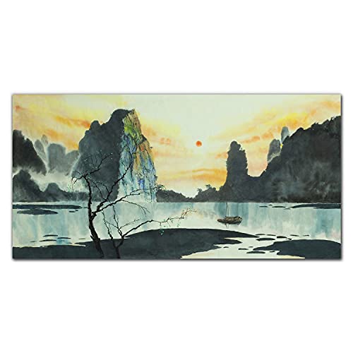 Photo sur verre acrylique Brume d'Asie Coloray pour créer un salon zen et moderne