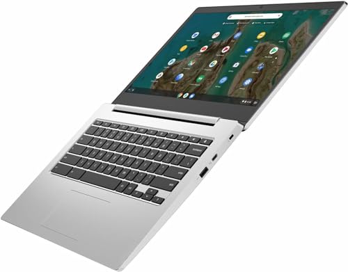 Image of Lenovo Chromebook 3 14 inch Laptop, 14.0 inch HD (1366 x 768) Display, Intel Celeron N4020 Processor, 4GB LPDDR4, 32GB SSD, Intel UHD Graphics 600, Chrome OS, 82C10004US, Platinum Grey