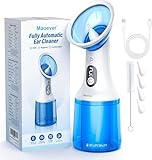 Electric Ear Wax Removal with One-Piece Waste Tank, Water Powered Ear Cleaner with 4 Pressure Modes for Earwax Remove at Home, 4 Tips, USB-C Cable, IPX7(Blue Light)