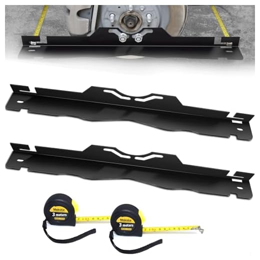 Kbiykuy Heavyweight Toe Alignment Tool, Black Wheel Alignment Tool, Wheel Angle Alignment Tools for Car, Truck, SUV, and Vehicle, Includes 2 Dual Metric and Imperial Measuring Tapes