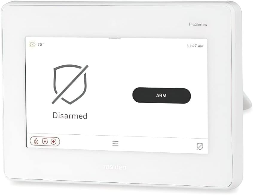 Resideo PROA7PLUSC ProSeries Plus 7" All-in-One Touchscreen Control Panel, Wi-Fi/Z-Wave Plus Module (Included), Modular Design, Anti-Takeover Capability, Dual Path Communications