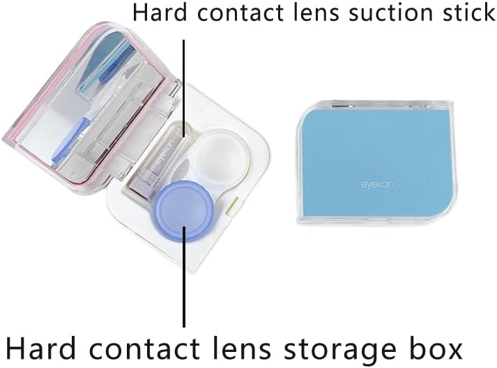 RGP Hard Contact Lens Case with Plunger, Semi-Scleral Insertion Tool and Remover Kit