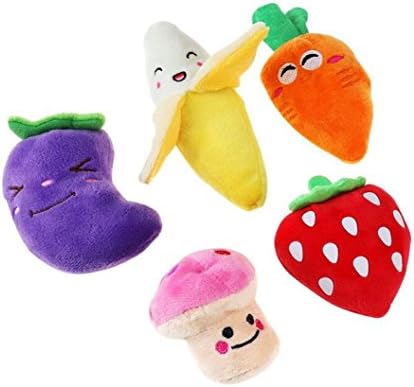 Emwel Small Dog Toys Squeaky Dog Toys Pets Squeaky Toy, 6 PCs Plush Puppy Toys for Small Medium Dogs