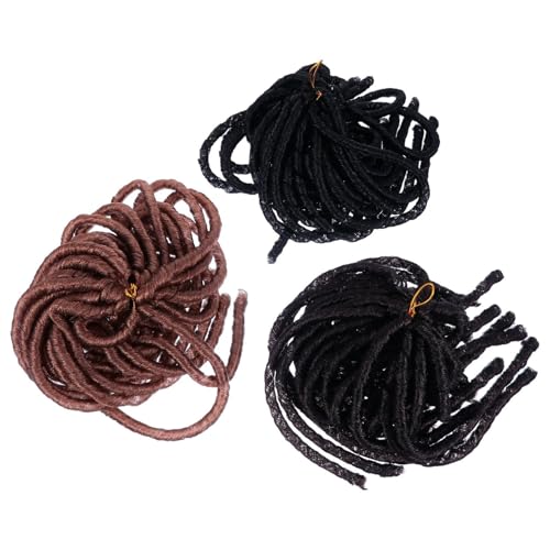 Dreadlocks masqués tresses creuses crochet anti-transpiration lot de 3