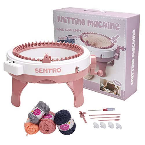 Knitting Machine, Knitting Machine 48 Needle Smart Loom with Row Counter, Knitting Board Rotary Double Loom (48B)
