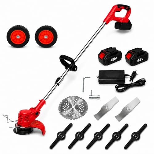 Decespugliatore a Batteria MULTIFUNZIONE 3 in 1 - TESTA REGOLABILE - Tagliaerba...
