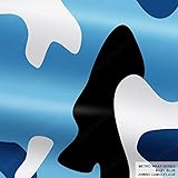 Metro Wrap Series Baby Blue Jumbo Camouflage 5ft x 1ft (5 sq/ft) Camo Vinyl Car Wrap Film