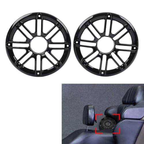 Liru cubierta trasera parlante moto para Harley ABS negro miniatura 4