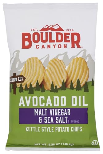 Image of Boulder Canyon, Chips Potato Canyon Cut Avocado Oil Vinegar N Salt, 5.25 Ounce