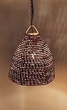 lampe suspension artisanal Lampe suspension en raphia réalisé de manière artisanal