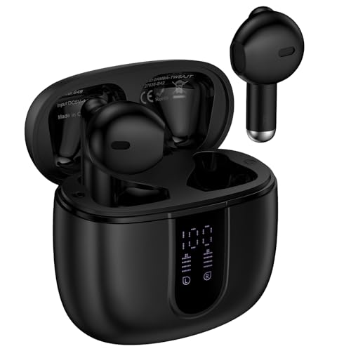 Samsung Wireless Earbuds Bluetooth Headphones for Samsung Galaxy A16 5G A17 A36 A56 A26 S25 Ultra FE A15 A35, Ear Buds Waterproof Earphones with Mic 48H in-Ear Earpods with LED Display Charging Case