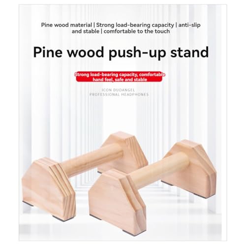 Push-up stand en bois pour la force de poussée et l'amplitude des pompes