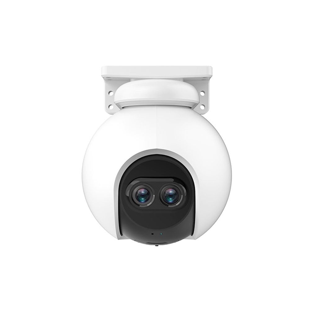 EZVIZ C8PF - Telecamera di sorveglianza WiFi Full HD con Doppia Lente e Funzione Pan e Tilt - Copertura a 360°, Slot per schede MicroSD, Visione Notturna Intelligente (CS-C8PF-A0-6E22WFR)