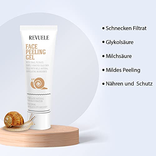 Revuele - Face Peeling Gel with Snail Filtrate - 80ml, 80 ml (Pack of 1) - Image 2