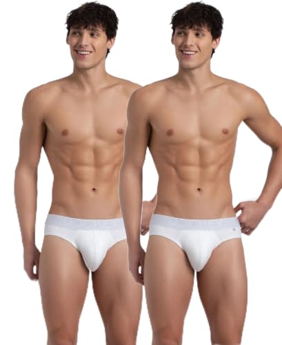 Image of Jockey US59 Men's Super Combed Cotton Elastane Stretch Solid Brief with Ultrasoft Waistband (Pack of 2)