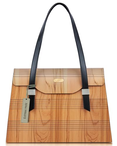 Sac à main en bois de Padauk unique et poétique pour femme libre