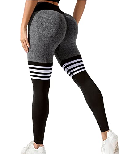 Women Workout Leggings High Waist Scrunch Peach Butt Lifting Tummy Control Gym Sport Fitness Tights