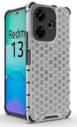 Image of Glasgow Back Case Cover Compatible with [ Poco M6 Plus 5G / Redmi 13 5G ] (Stylish Design) - Transparent