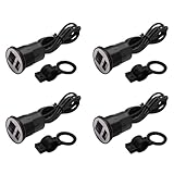 Sortie: DC5V 1.5A ISKDJBJG 4X 12-24v Universal USB Chargeur Moto Adaptateur Prise Socket USB Chargeur Étanche Auto Chargeur Adaptateur pour Mobilephone GPS