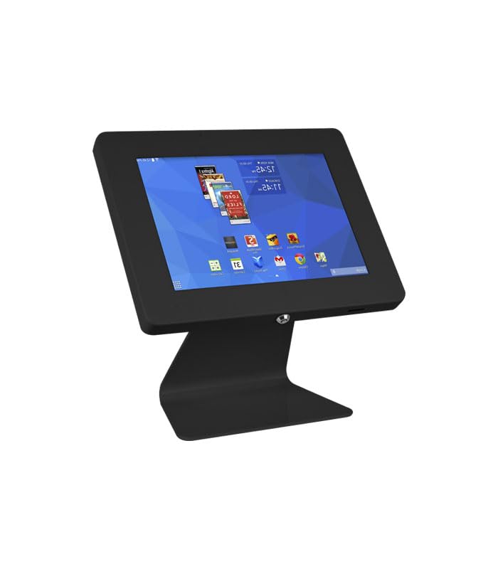 Soporte para Tablet de Mesa con Carcasa Metálica, Soporte para Tablet de 9.7″ y 10.5″, Soporte Metálico para Tablet (Negro)