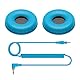 Pioneer DJ HC-CP08-L Ohrpolster und Spiralkabel für Pioneer DJ HDJ-CUE1 Kopfhörer (blau)