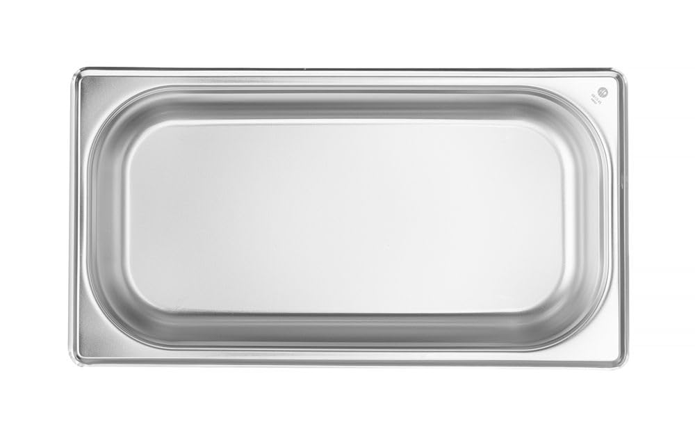 HENDI Pojemnik GN1/3, odpowiedni do piecach konwekcyjnych, lodówkach, bemarach i podgrzewaczach, odporny na temperaturę od -40° do 250°C, 2,5L, 325x176x(H)65mm, stal nierdzewna