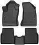 Husky Liners Weatherbeater Series | Front & 2nd Seat Floor Liners - Black | 95681 | Fits 2017-2022 Jeep Compass w/ Passenger Side w/ 2 Floor Mat Retaining Posts 3 Pcs