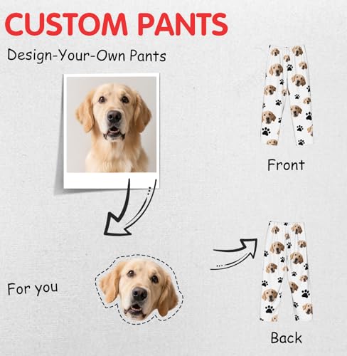 Custom Pajama Pants,Customizable Pajamas, Customized Pajama with Logo/Photo/Face, Personalied gifts3