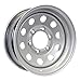 eCustomrim Trailer Wheel Rim 15 in. 15X6 6 Lug On 5.5 in. Silver Modular