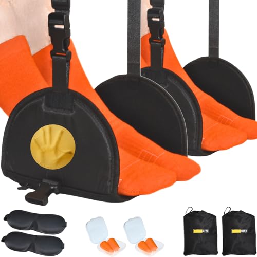 Airplane-Foot-Hammock-2-Pack-Leg-Hammock-for-Airplane-Travel-with-Rigid-Base-Foot-Sling-for-Plane-Traveling-with-Memory-Foam-Feet-Rest-for-Long-Flight-Travel-Leg-Rest-Footrest-for-Kids Airplane Foot Hammock 2-Pack, Leg Hammock for Airplane Travel with Rigid Base, Foot Sling for Plane Traveling with Memory Foam, Feet Rest for Long Flight, Travel Leg Rest, Footrest for Kids - Image 1