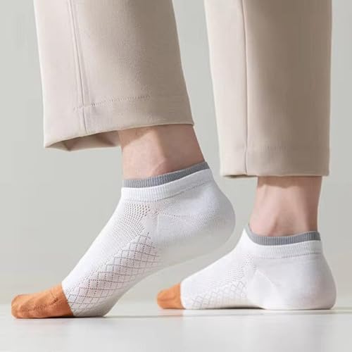 Image of DIVUE Socks for Men and Women | Pack of 7 | Premium Cotton Double Collar Design | Anti Odor, Soft & Breathable, Durable Everyday Wear Ankle Socks | Casual & Sports Use