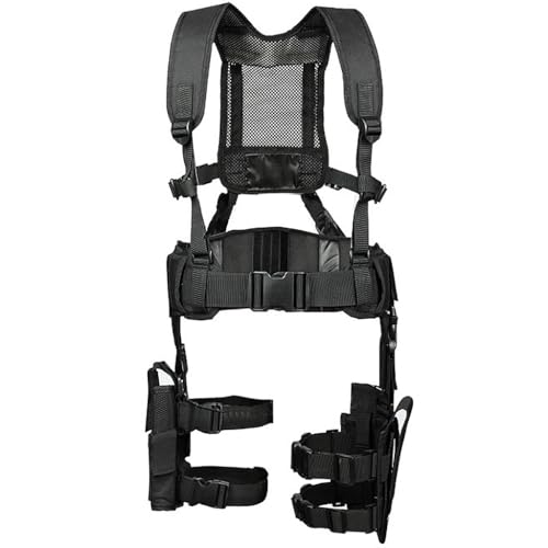 Ceinture Molle tactique rembourrée avec sac de jambe et pochette