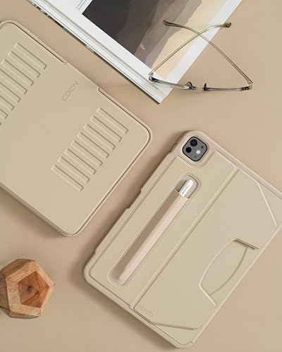 Image of ZUGU CASE Slim Protective Case Designed for iPad Air 13-inch (M4, 2026 / M3, 2025 / M2, 2024) / iPad Pro 12.9-inch (4th /3rd Gen) Wireless Pencil Charging, Multiple Viewing Angles (Sleep /Wake Cover)