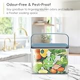 EKO Food Waste Compost Bin, Kitchen Countertop Food Waste Caddy, Titanium Blue, 4 Litre - Image 7