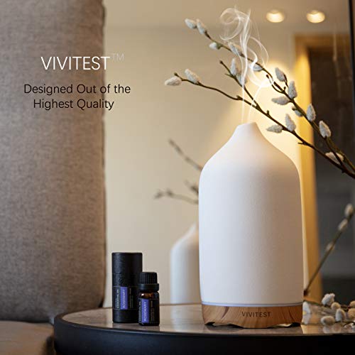 Vivitest Aromatherapy Diffuser,250Ml Ceramic Ultrasonic Essential Oil Diffuser For Aromatherapy (250Ml) #TOP2