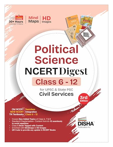 Disha Political Science NCERT Digest (Class 6 - 12) for UPSC & St...